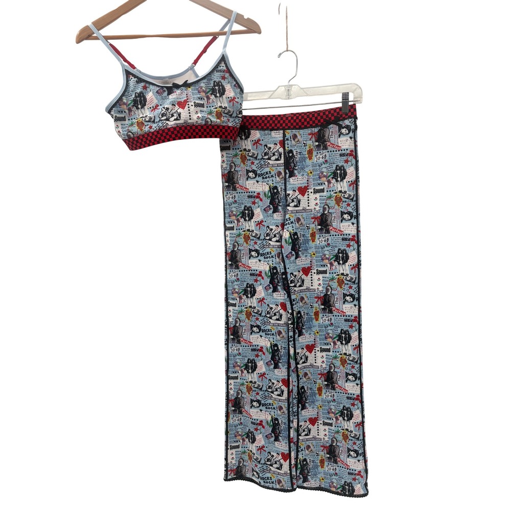 Strawberry Western Set Women‎ Size Medium Art to Wear Blue Festival - Picture 11 of 14